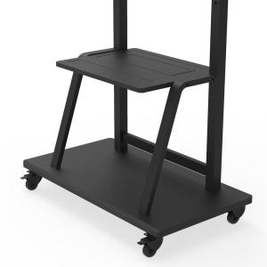 China Black Smart Board Floor Stand For 55 Inch 65 Inch LCD TV Screen OEM ODM wholesale