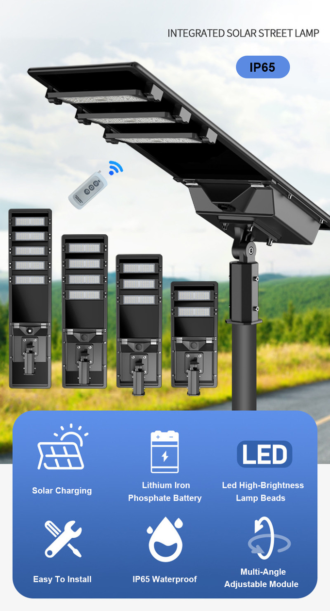 60watt Integrated Solar Street Light With Aluminum Alloy Height 6 To 8m