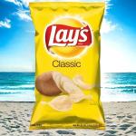Lay's Original Potato Crisps, 54g Packs - Bulk Case of 100PCS - Ideal for