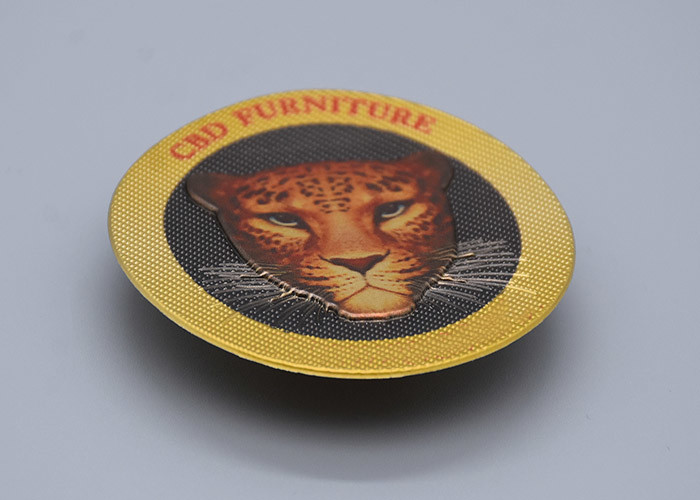 TPU Material Embossed Logo Heat Transfer Label For Clothing
