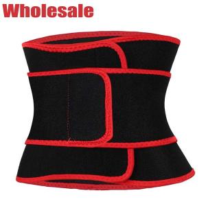 China Double Velcro Waist Trimmer Belt Workout Waist Trainer Sweat Belt wholesale