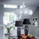 Silk chandelier atmosphere courtyard exhibition hall living room Zeppelin