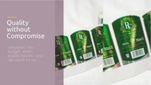 China Rectangle Condiment Bottle Labels Sticker Waterproof CMYK Printing wholesale