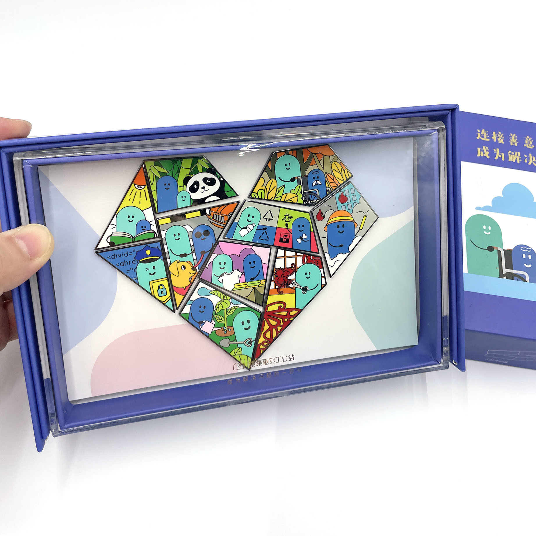 UV Printing Pin Badge Series Set Zinc Alloy One Side with Design Antique Silver Sandblasting Single Metal Color