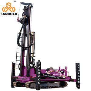 China Mobile Water Well Drilling Machine Hydraulic Bore hole 400m Deep Water Well Drilling Rig wholesale