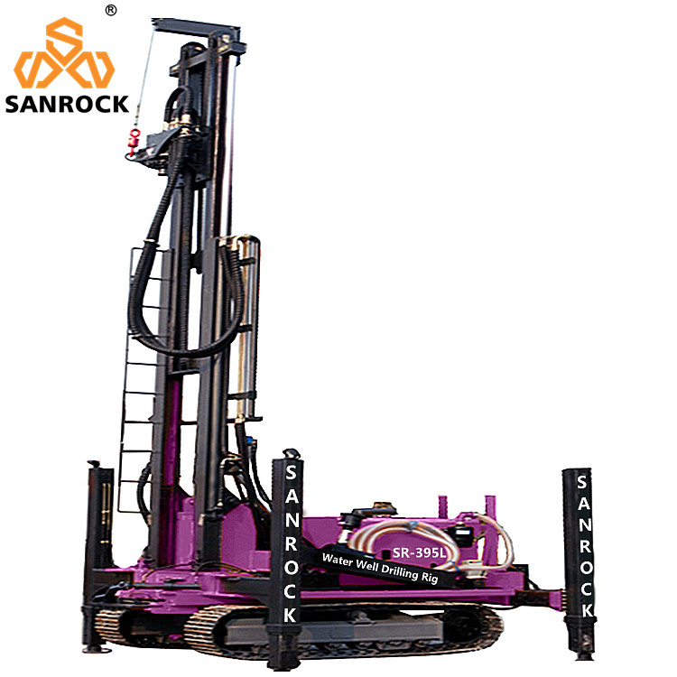 Mobile Water Well Drilling Machine Hydraulic Bore hole 400m Deep Water Well Drilling Rig