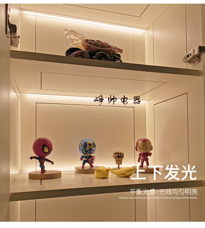 Modern Design Showcase Lighting For Cabinet With 3500K Warm Light
