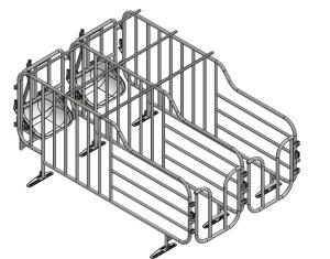 China Customized 800 Sows Farming Equipment Gestation Cage For Sow wholesale