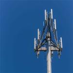 4G BTS Monopole Telecommunications Tower Antenna 100 Ft Monopole Tower