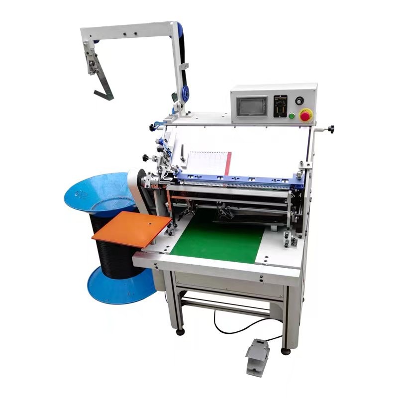 Heavy Duty Automatic Metal Single Loop Coil Forming Spiral And Binding Machine For Notebook