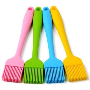 China Solid Core And Hygienic Silicone Pastry Brush , Silicone Basting Brush For BBQ wholesale