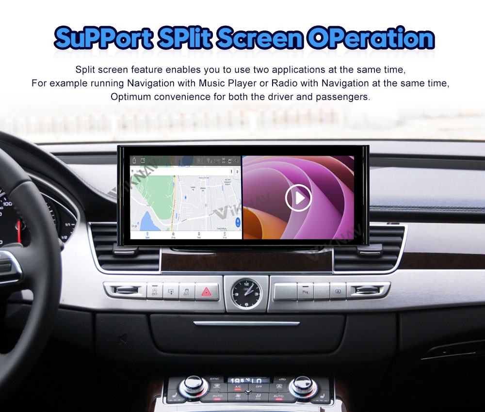 1920*720 Android Auto Car Stereo 12.3 Inch For Audi A8 D4 2011-2017
