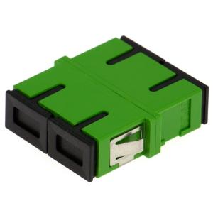 China Flangeless SM MM SC Duplex Fiber Optic Adapter Green Blue Beige Aqua Violet wholesale