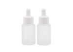 Clear Red Glass Essential Oil Bottle 30ml 50ml 100ml Frosted Clear Cosmetic