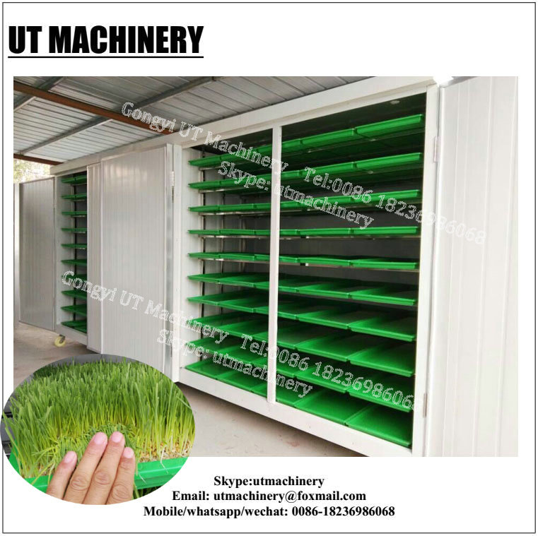 64pcx Sprout Box Hydroponic Fodder System Container for Farm Growing 500kg-1500kg