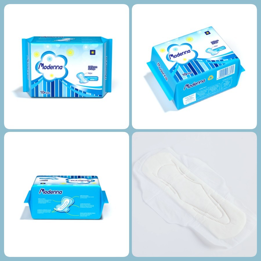 Organic Ladies Disposable Sanitary Pads Customized Sanitary Napkins With Wings