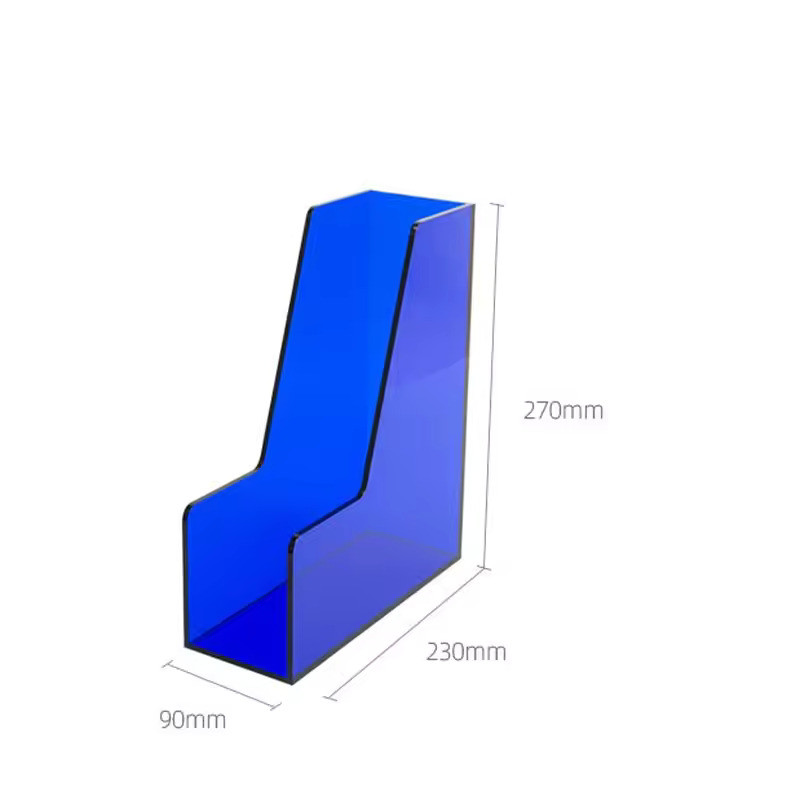 Desktop Customized Color Acrylic Holder Acrylic Storage Organizer For Document File