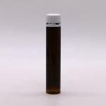 Food Grade 25ml/25cc Slim Smooth Amber/Coffee Plastic Oral Liquid Bottle with
