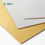 MDF Square Disposable Cake Board White And Gold Color