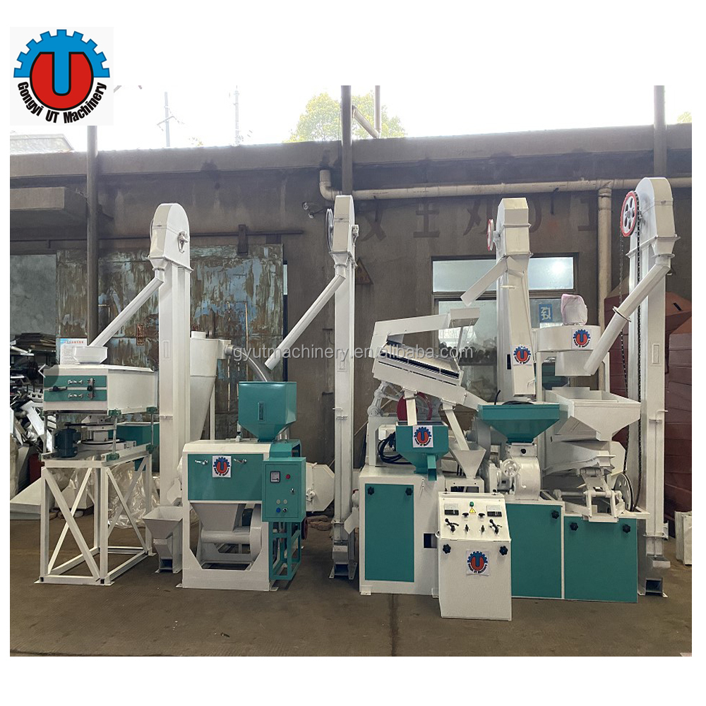 Compact White Rice Processing Rubber Rollers Rice Milling Machine with 220V/380V Voltage