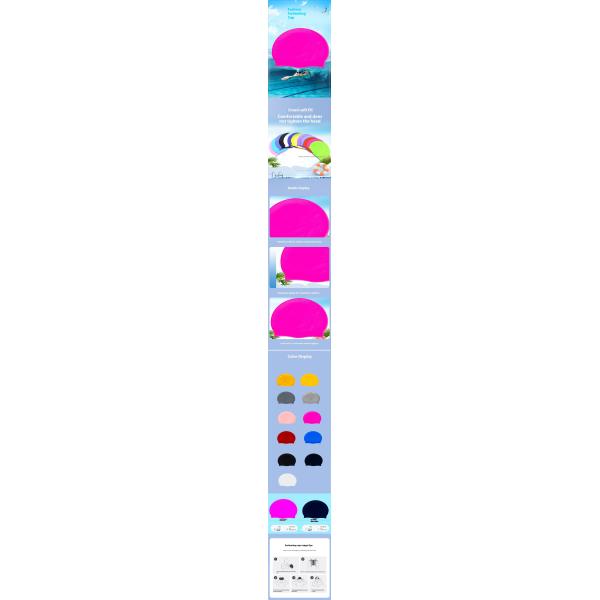 Stylish Silicone Swimming Cap - Ultra - Comfortable, Waterproof & Perfect for All Swimmers