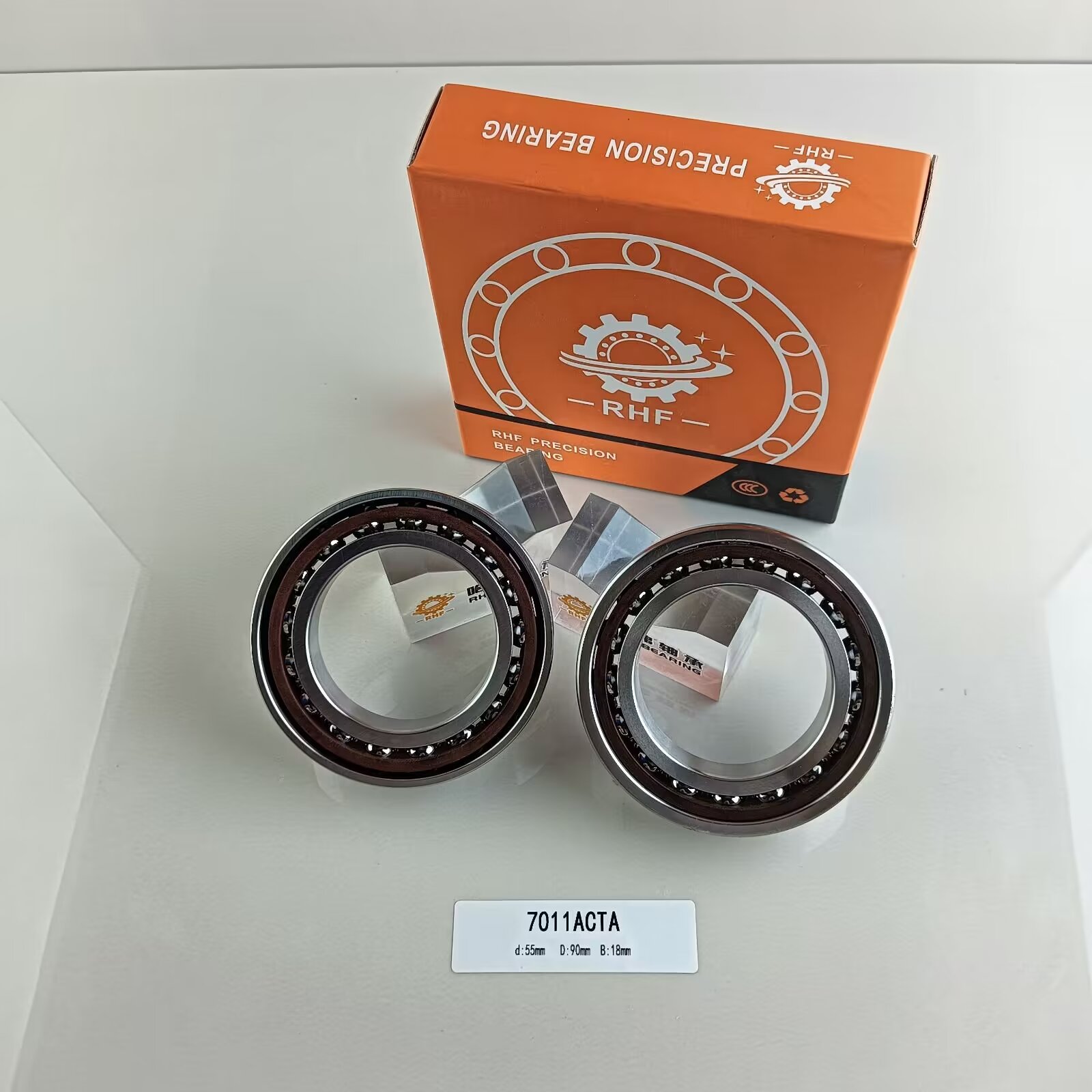 7011AC Angular Contact Ball Bearing with Standard Precision P0 P2 P4 P5 P6 55*90*18mm