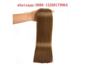 China 9A grade Remy human hair Flat tip hair extensions 100g 40pcs #6 color 14 inch Tape human hair extensions wholesale