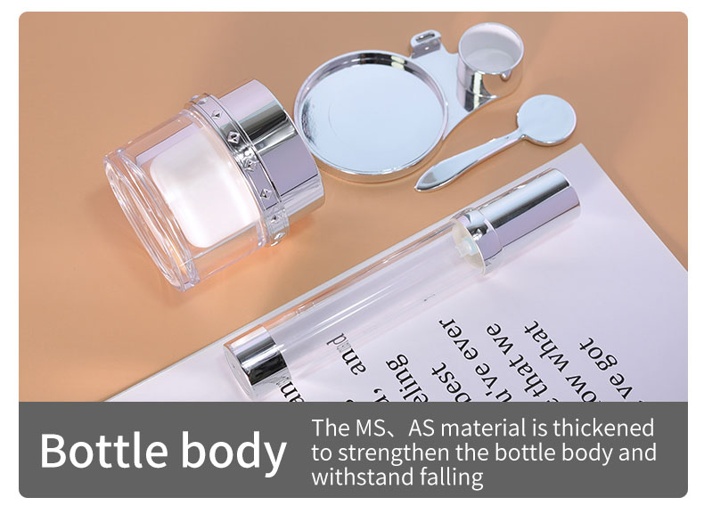Skincare Body Butter Containers Luxury Cream Jar Set With MS Collar