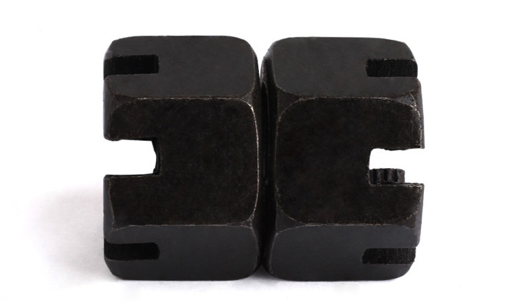 Black Zinc Plated Steel Locknuts for Use with Cotter Pins Castle Nuts Slotted Nuts