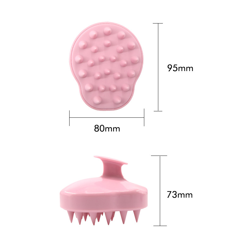 Durable Hair Scalp Massage Brush Plastic / Silicone Material For Pet Shower
