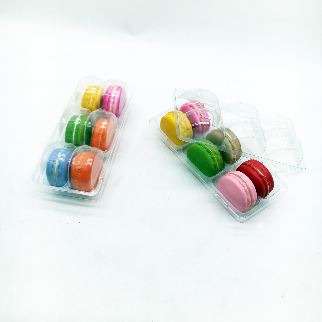 Custom 2pcs macaron box cardboard cylinder packaging box paper packaging box