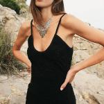 Summer Sleeveless Hollow Backless Beach Maxi Dress