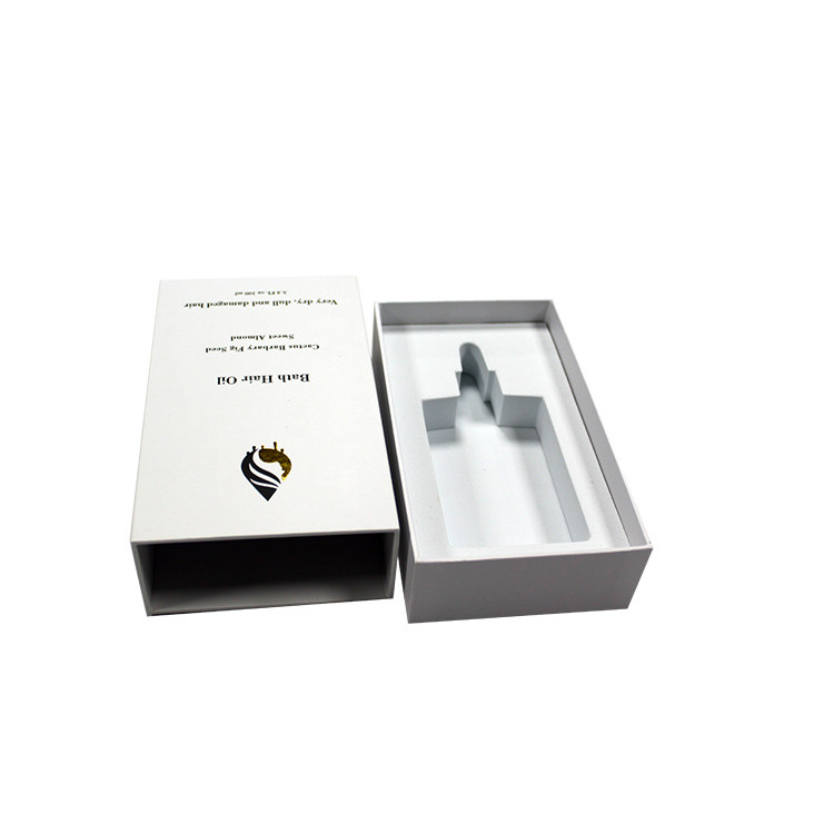 White Attar Bottle Box Perfume Case Bottle Packaging Parfum Beauty Box Custom