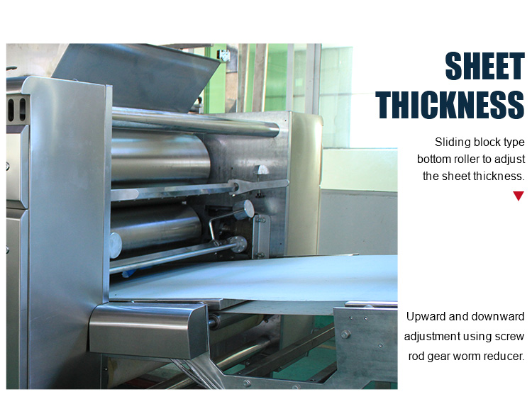 Commercial Rolling Pizza / Biscuit Making Machine Automatic Electric Dough Roller Sheeter