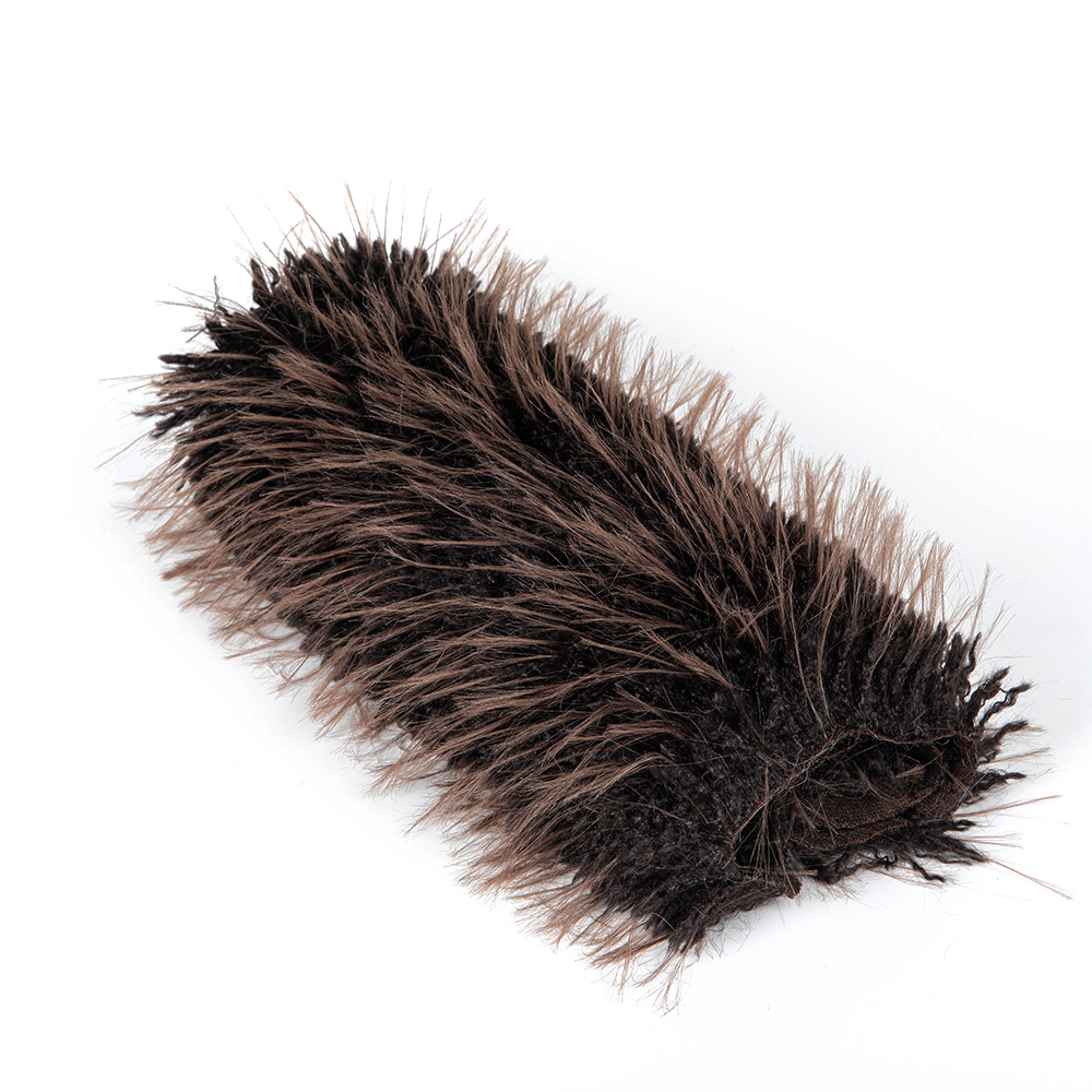 Polyester Back Material High Density 1100g/m Faux Fur Fabric for Garments