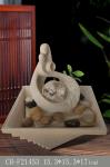 Smooth Couple Indoor Rolling Ball Water Fountain
