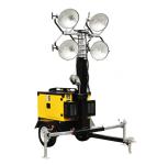 4*300W 4*1000W Mobile Light Tower For Residential Construction / Sporting Events