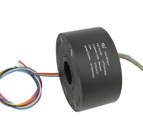 Compact Structure Rotary Slip Ring 6 Circuits Diameter 25.4mm
