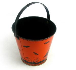 China Happy Halloween Tin Buckets for Popcorn wholesale