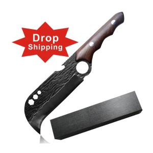 China 58HRC Wooden Handle Machete LFGB Carbon Steel wholesale
