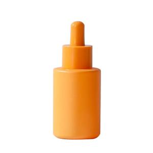 China Customized Macaron Glass Empty Essential Oil Bottle With Dropper Cap wholesale