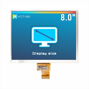 8 Inch TFT LCD Display | 1024x768 Resolution LVDS Interface