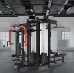 Four Person Smith Machine Gantry Commercial Multifunctional Bench Press Squat