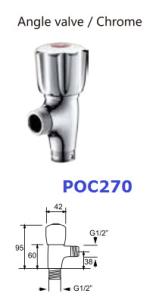 China Kitchen Ceramic White Chrome Plated Plastic Angle Valve wholesale