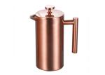 1000ml Stainless Steel Copper Metal French Press SGS TUV Home Office Ss304