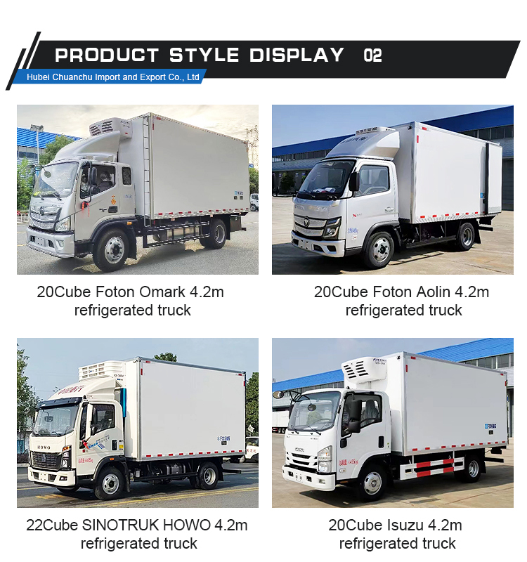 4x2 Refrigerated Cooling Refrigerator Van with Maximum Torque Nm 500-1000Nm and Dimensions L x W x H mm 5995*2450*23265