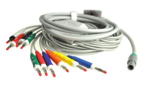 China IEC Standard Ecg Ekg Cable Welch Allyn 10 Leads Banana End Copper Conductor Material wholesale