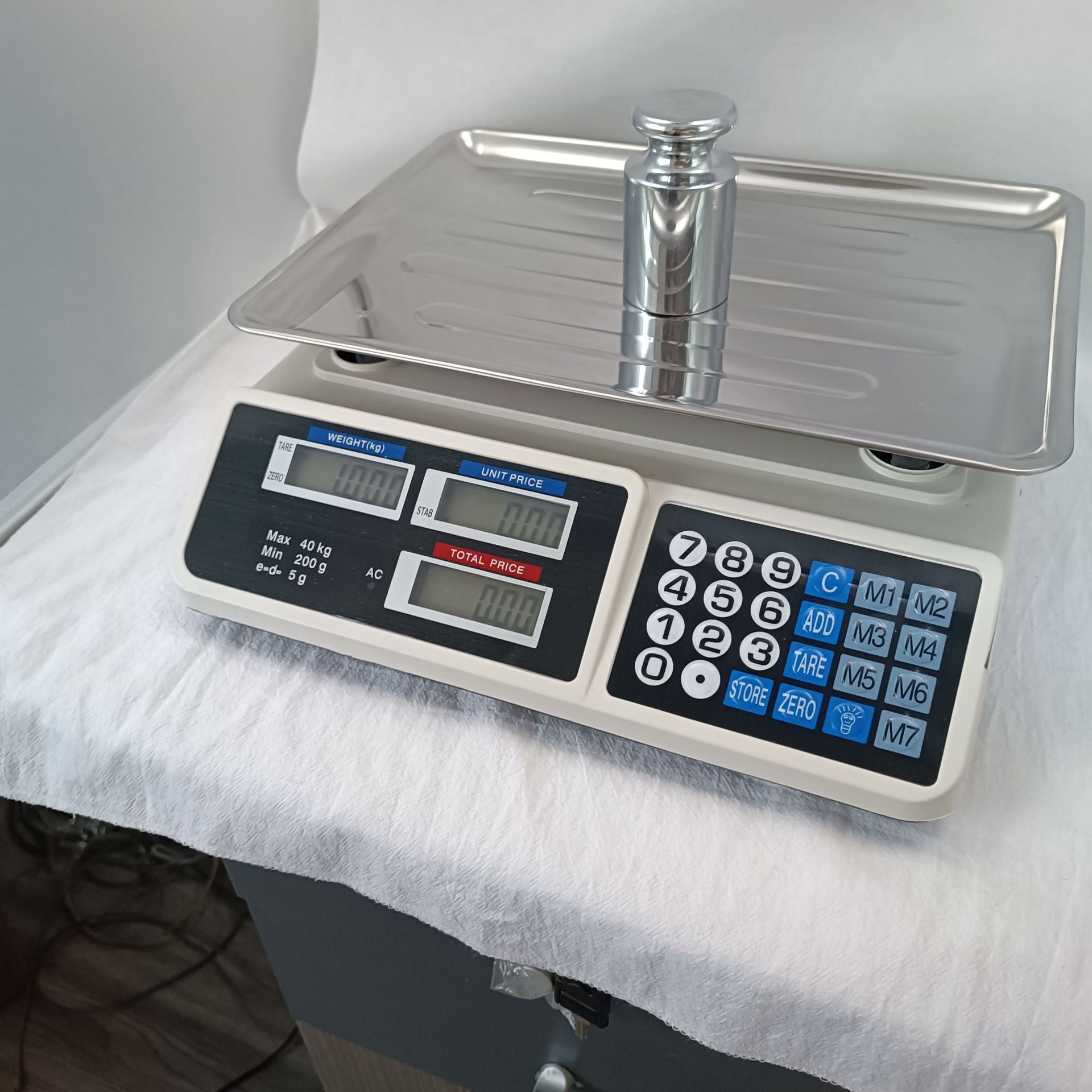 Accurate 40kg price calculation Fruit Weight Electronic counter counting commercial weight scale