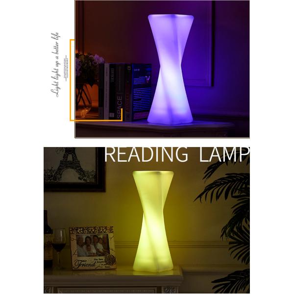 Plastic Wireless Glow In The Dark Flower Pots Elegant Desigh For Nightclub