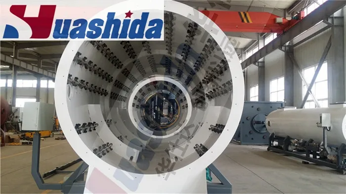 Dia 110-560mm PU Foam Pre-Insulated Pipe HDPE Jacket Pipe Production Line